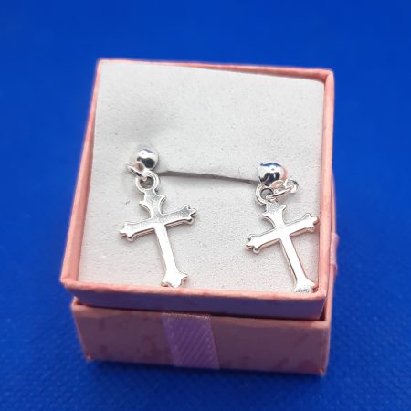 Handmade silver plated stud earrings