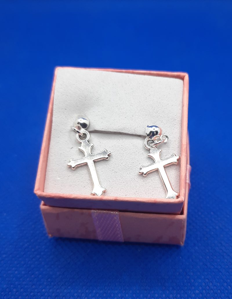 Handmade silver plated stud earrings