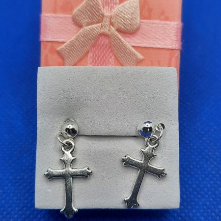 Handmade silver plated stud earrings