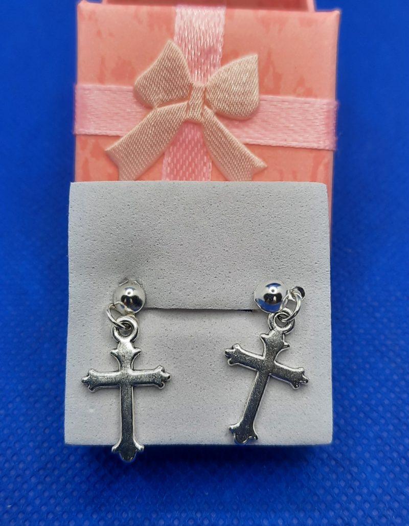 Handmade silver plated stud earrings