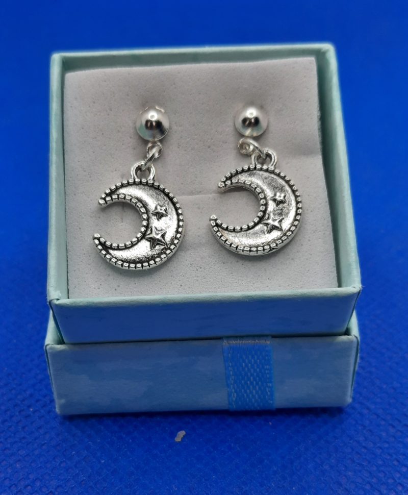 Handmade silver plated stud earrings
