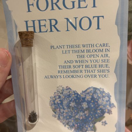 Forget HER-HIM not keepsake with seeds