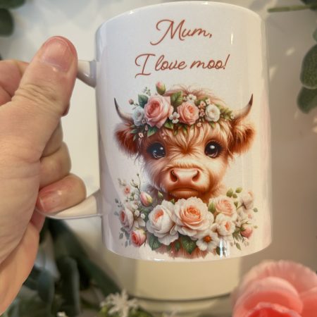 Mum I love moo mug