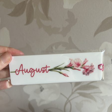 Acrylic birth month flowers bookmarks