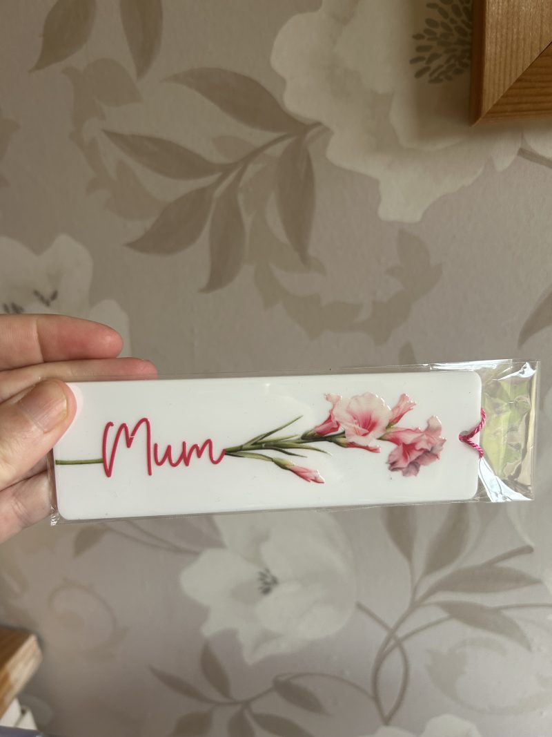Acrylic birth month flowers bookmarks