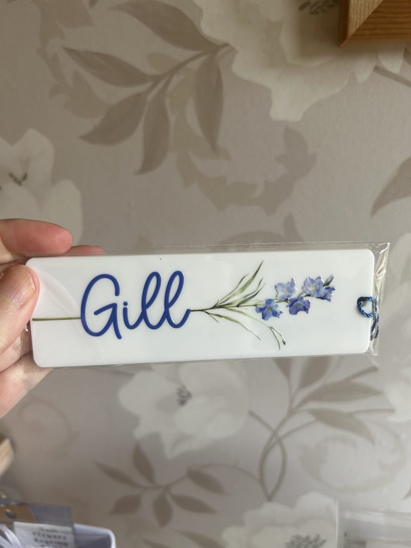 Acrylic birth month flowers bookmarks