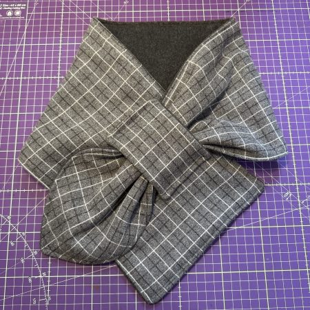 Tartan Scarf made from wool touch fabric and anti pill polar fleece