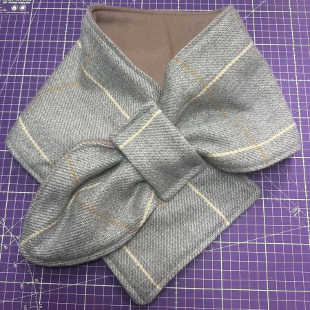 Tartan Scarf made from wool touch fabric and anti pill polar fleece