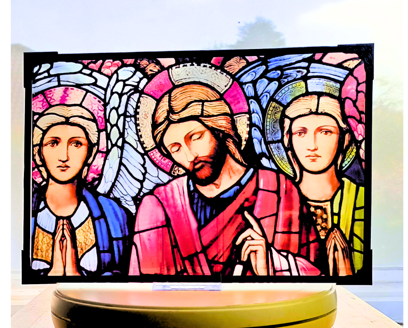 Ascension by Edward Burne-Jones Stained Glass Effect Panel