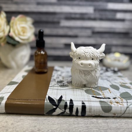 Adorable Handmade Highland Cow Essential Oil Diffuser | Home Décor Fragrance Gift.