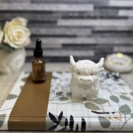 Adorable Handmade Highland Cow Essential Oil Diffuser | Home Décor Fragrance Gift.