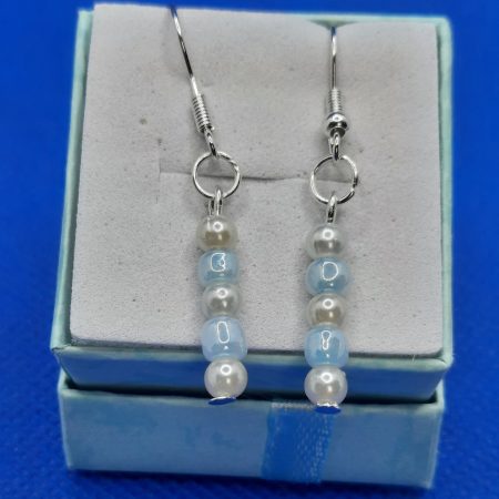 Handmade silver plated dangle earrings