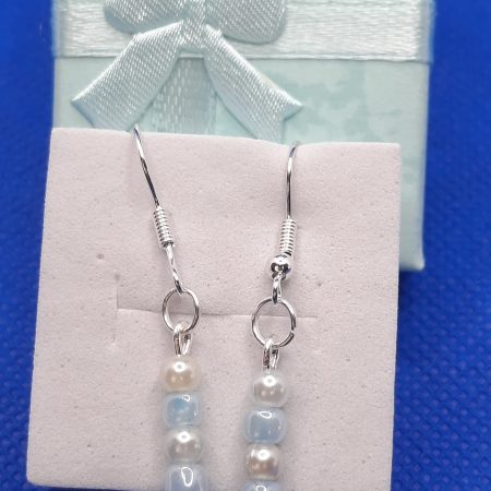 Handmade silver plated dangle earrings