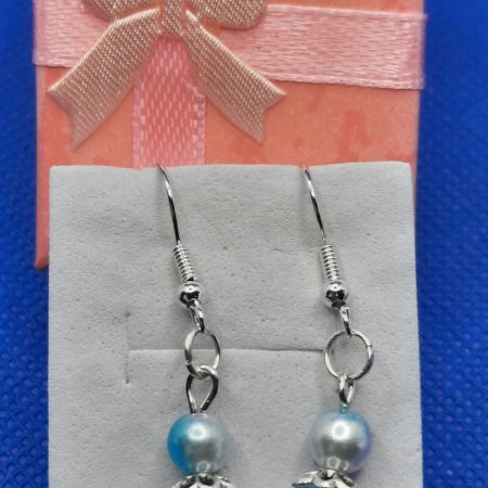 Handmade silver plated dangle earrings