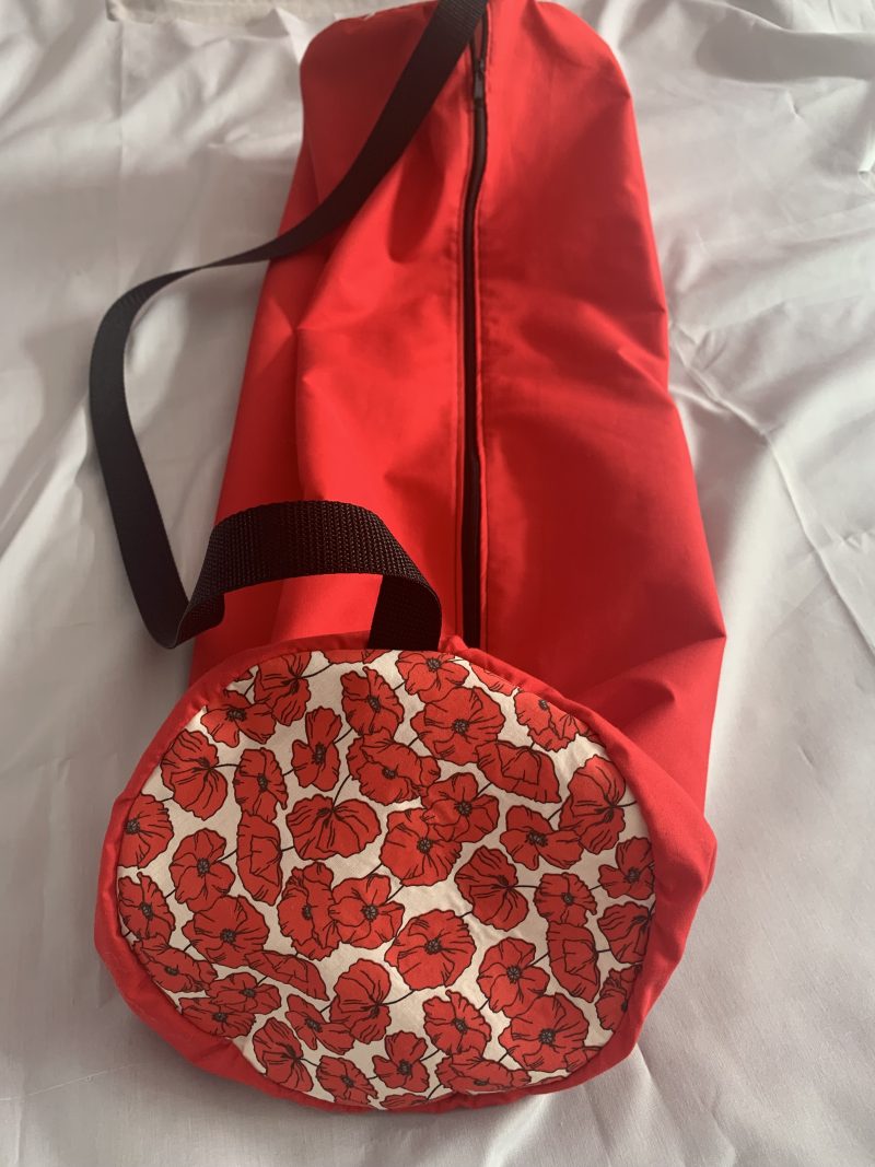 Handmade Two-Tone Lightweight Yoga Mat Carry Bag, Washable