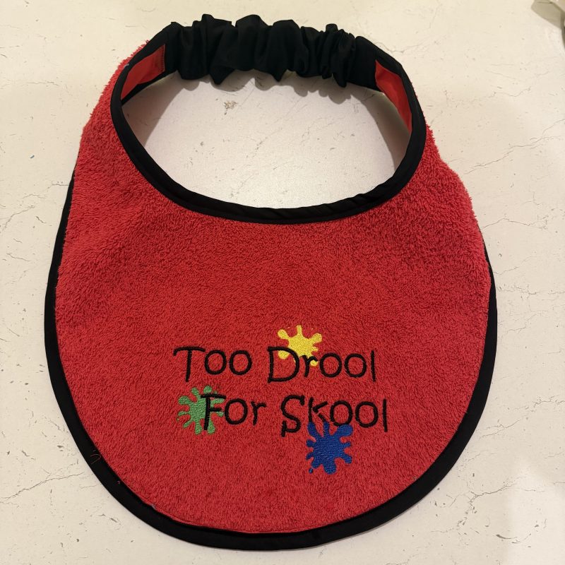 Embroidered Red Giant Breed Dog Bib