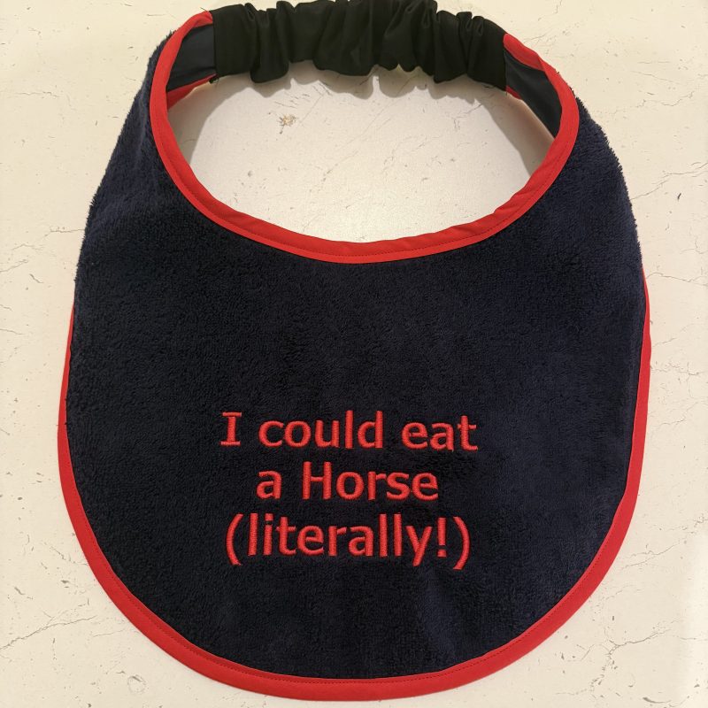 Embroidered Navy Giant Breed Dog Bib