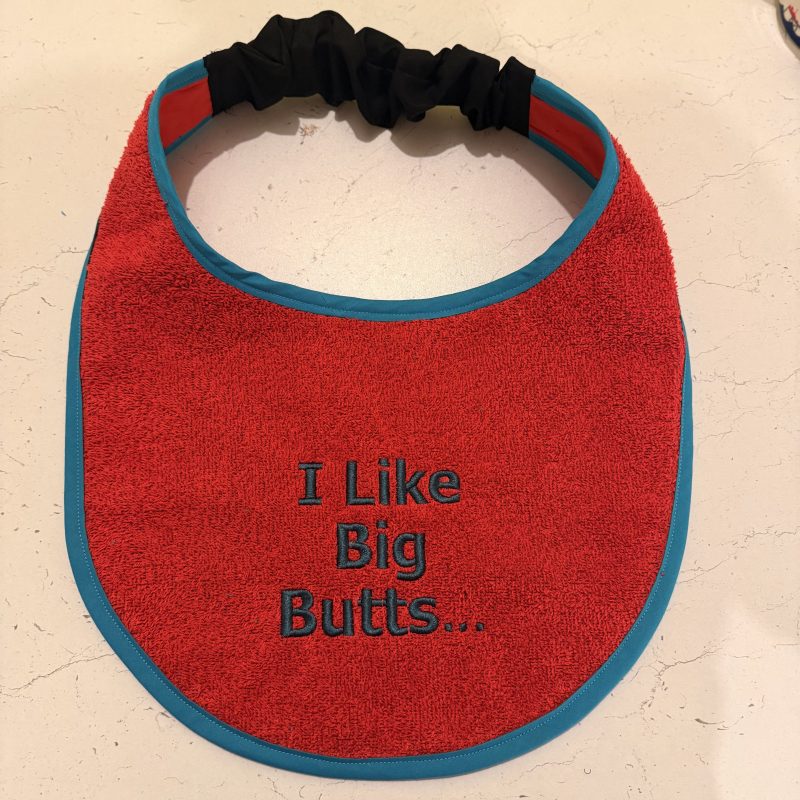 Embroidered Red Giant Breed Dog Bib