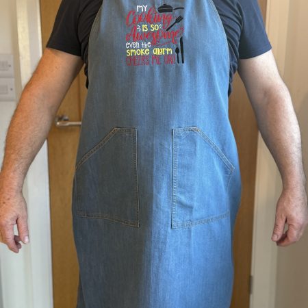 Embroidered Denim Colour Apron