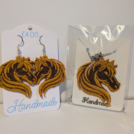 Embroidered horse set