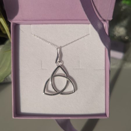 Silver Celtic Knot Triquetra Pendant