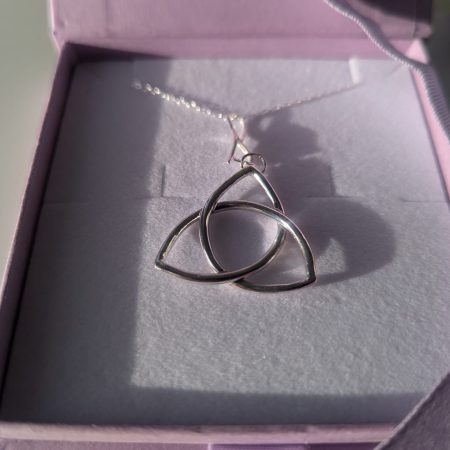 Silver Celtic Knot Triquetra Pendant