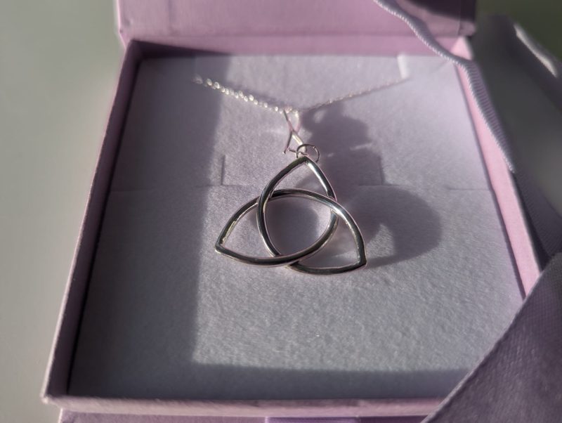 Silver Celtic Knot Triquetra Pendant