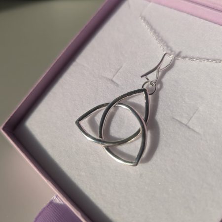 Silver Celtic Knot Triquetra Pendant