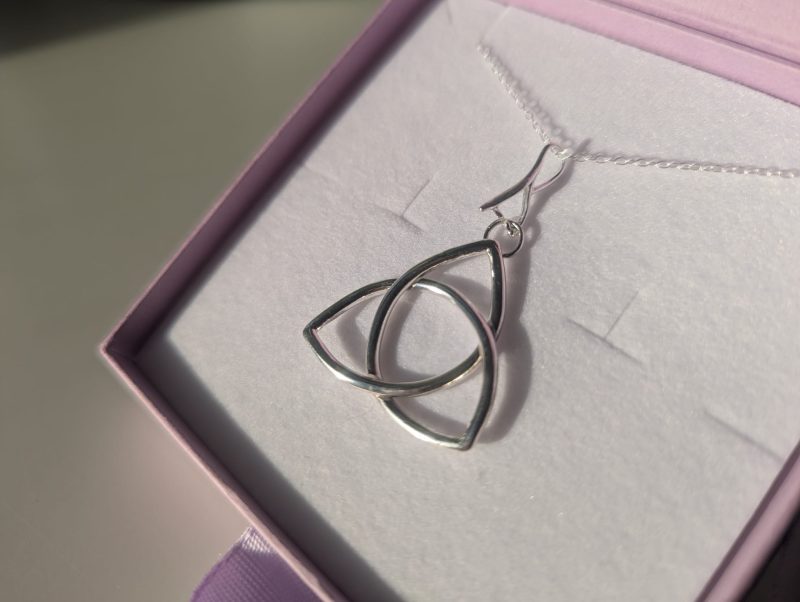 Silver Celtic Knot Triquetra Pendant