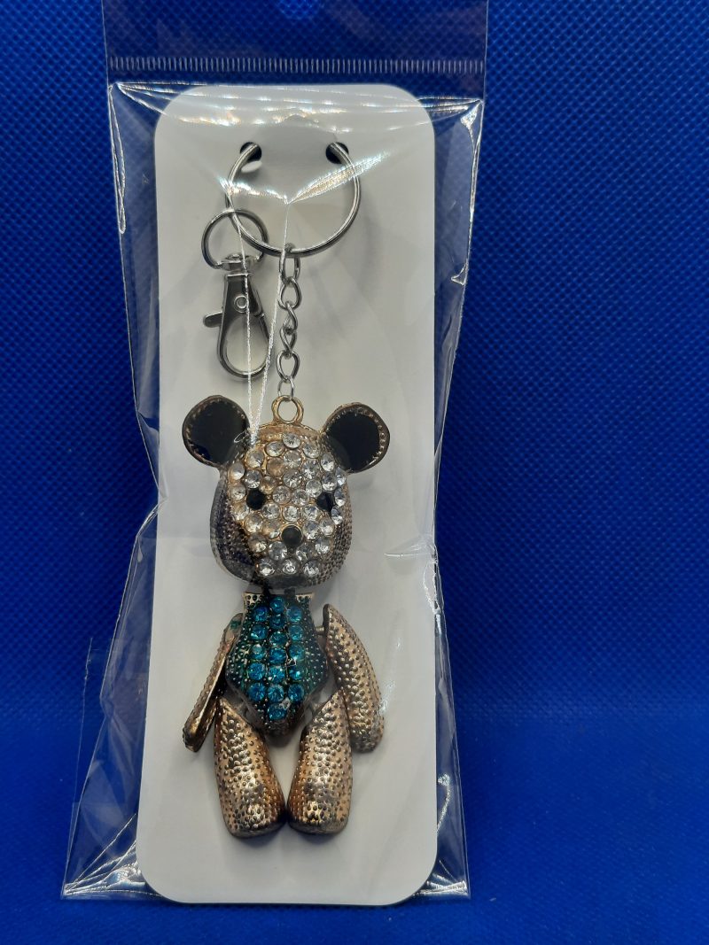 Rhinestone bag charm
