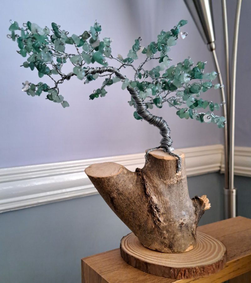 Green Aventurine crystal tree sculpture