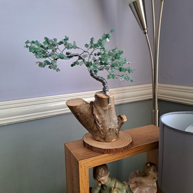 Green Aventurine crystal tree sculpture