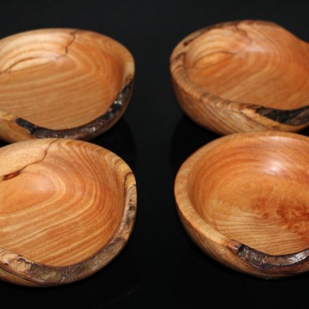 Spalted Elm Bowls - Natural Edge