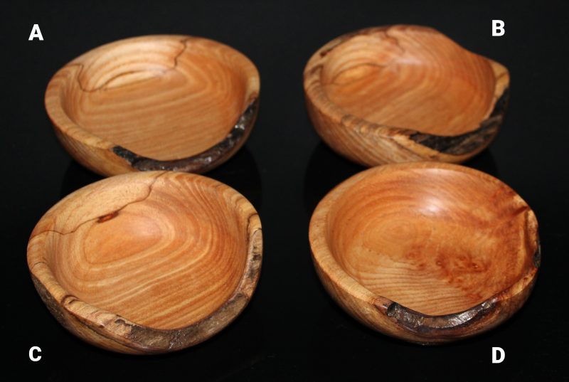Spalted Elm Bowls - Natural Edge