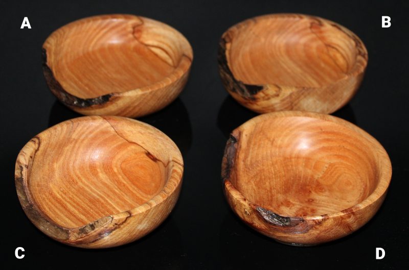 Spalted Elm Bowls - Natural Edge