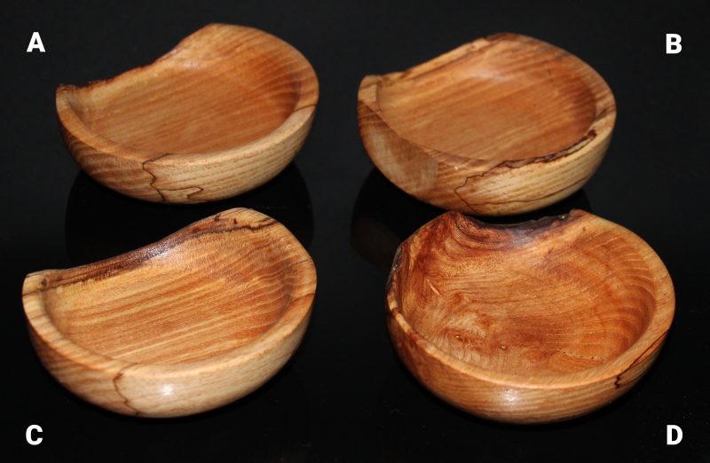Spalted Elm Bowls - Natural Edge