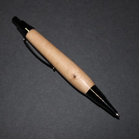Elm "Spiral" Click Pen with Gun Metal fittings