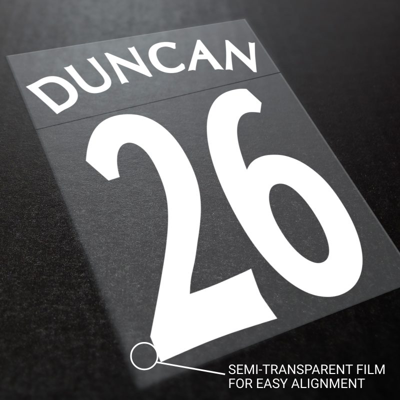 Football Shirt Iron On Transfer DTF Film - Standard
