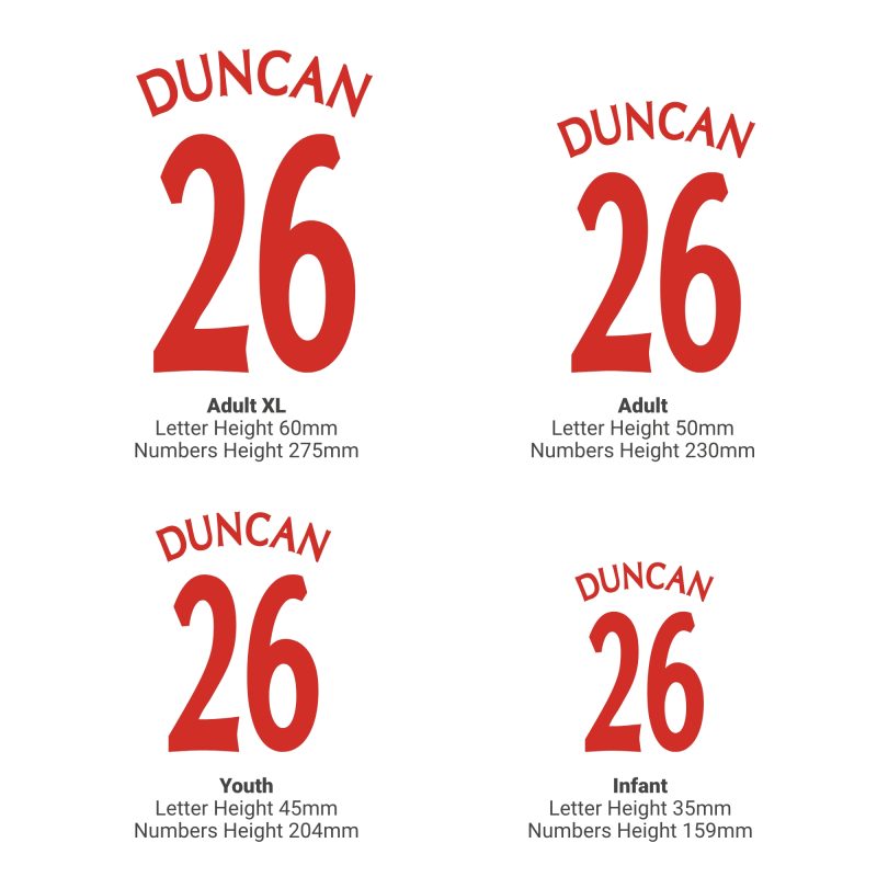 Football Shirt Iron On Transfer DTF Film - Standard