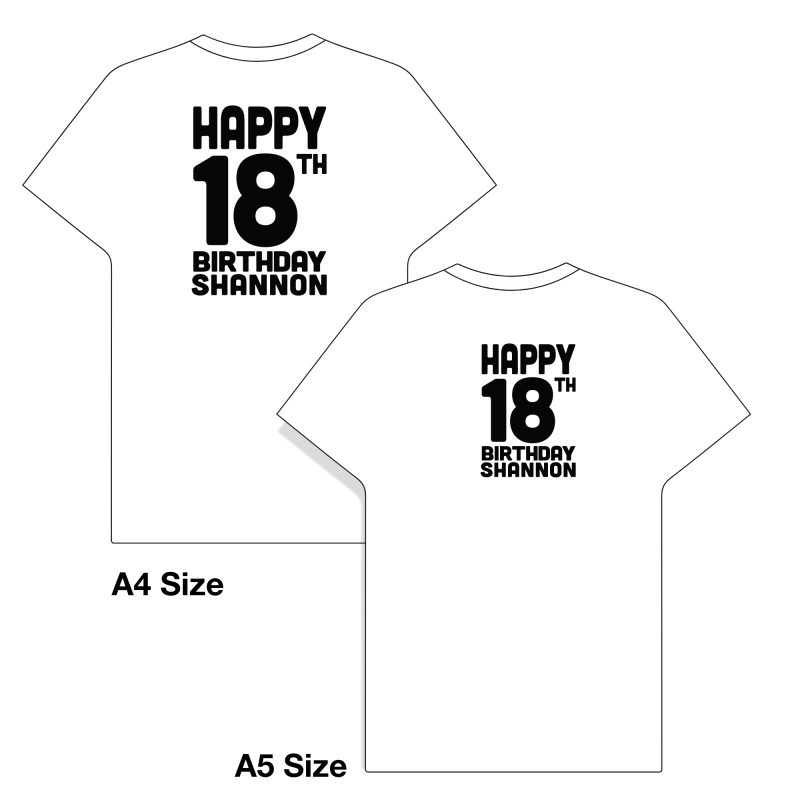 Personalised 18th Birthday Iron On Transfer - Cubano