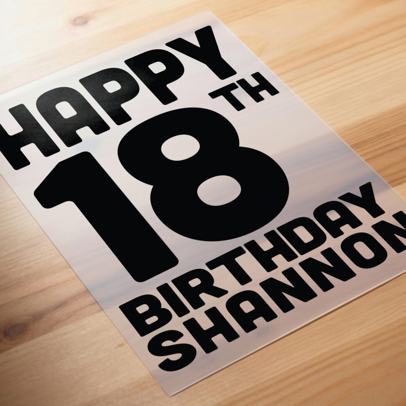 Personalised 18th Birthday Iron On Transfer - Cubano