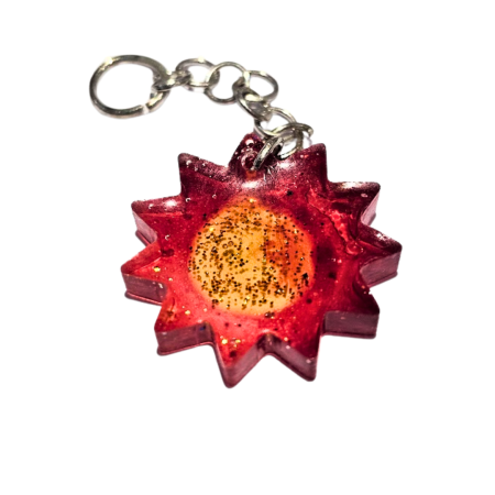 Sunburst Hearing Aid Charm – Handmade Resin Cochlear Implant Accessory - Unique and Lightweight