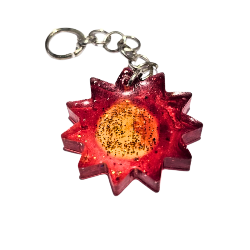 Sunburst Hearing Aid Charm – Handmade Resin Cochlear Implant Accessory - Unique and Lightweight