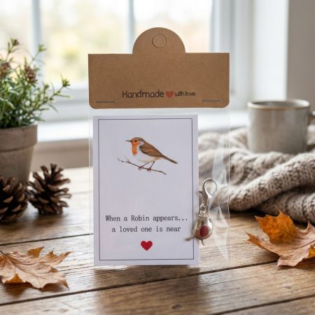 When a Robin appears a loved one is near Pocket card