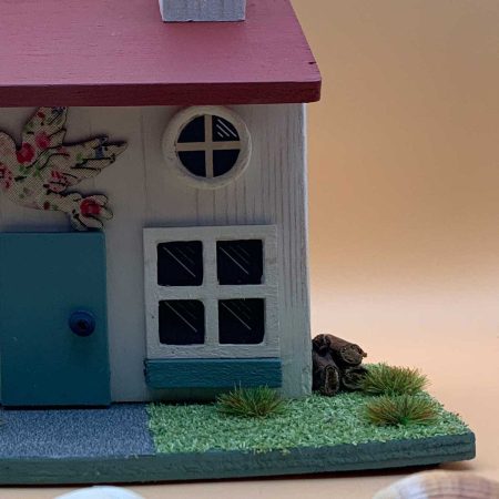 Handmade Dove Cottage wooden ornament - classic edition