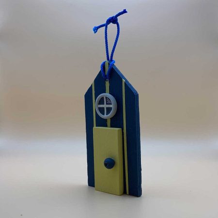 Beach hut wooden ornament