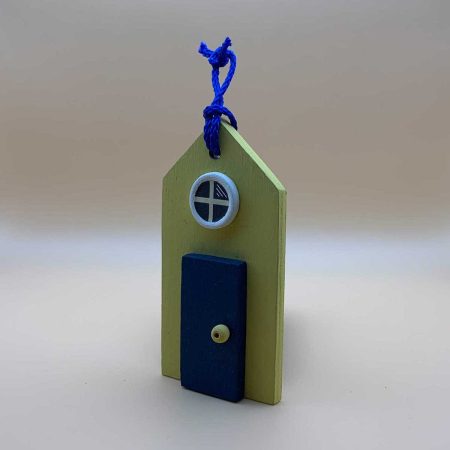 Beach hut wooden ornament