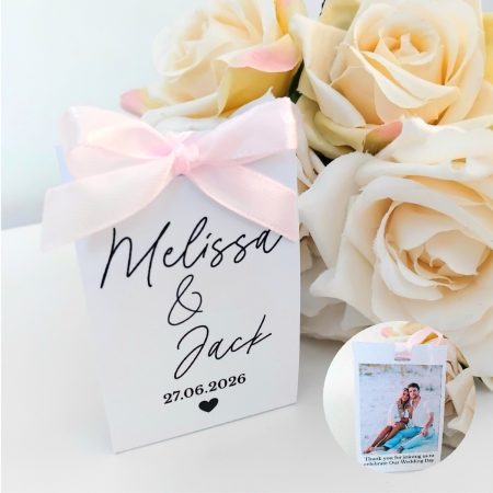 FULLY ASSEMBLED Personalised Wedding Favour, Mint Wedding Favour, Photo Wedding Mints