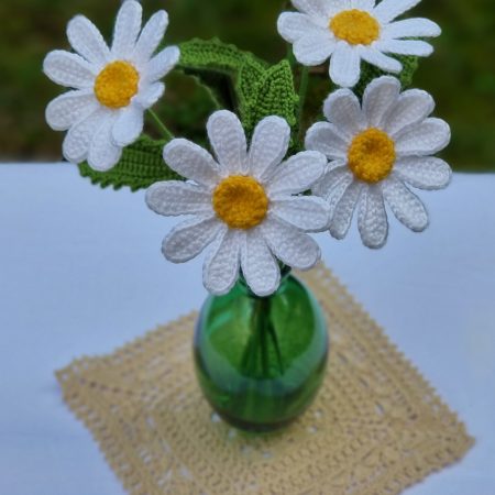 Handmade Daisy Flower Bouquet (6 Pieces) – Cute Home Décor