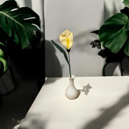 Handmade Crochet Calla Lily Flower, Approx. 35cm Tall, Various Colours